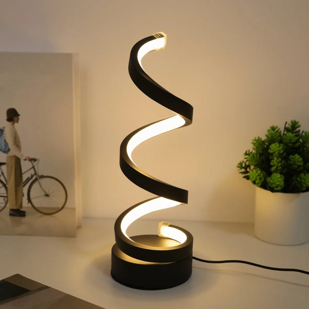 Modern Spiral Table Lamp