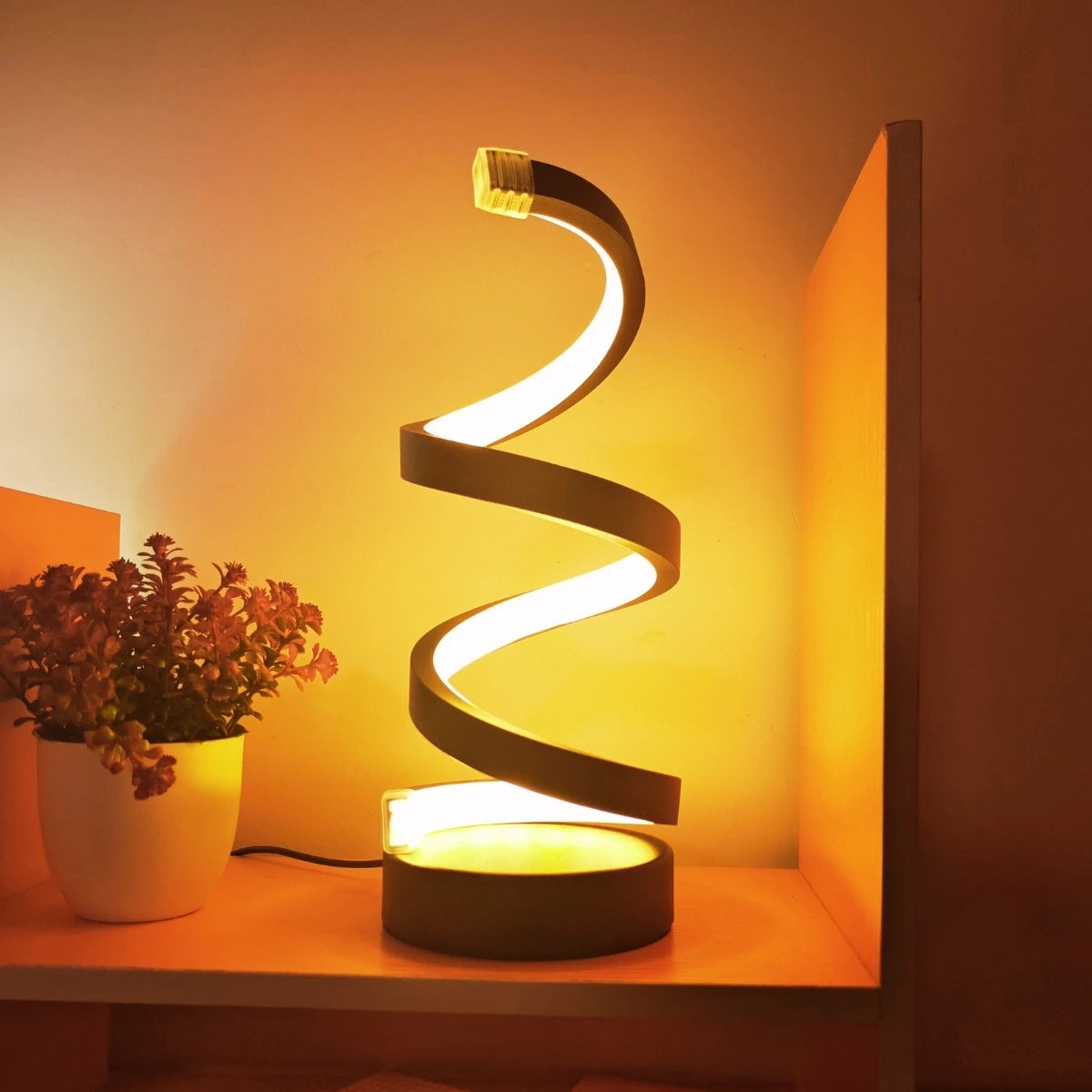 Modern Spiral Table Lamp