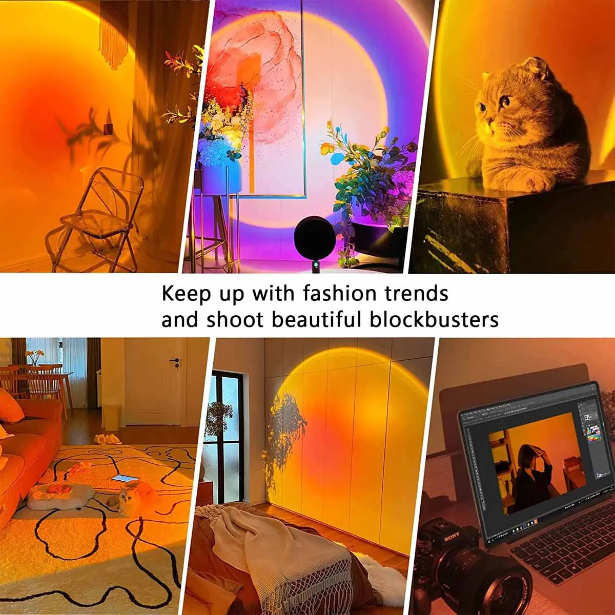 Sunset Glow Projection Lamp