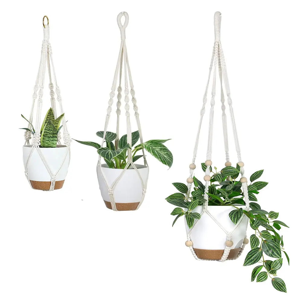 Boho Macramé Hanging Plant Holder
