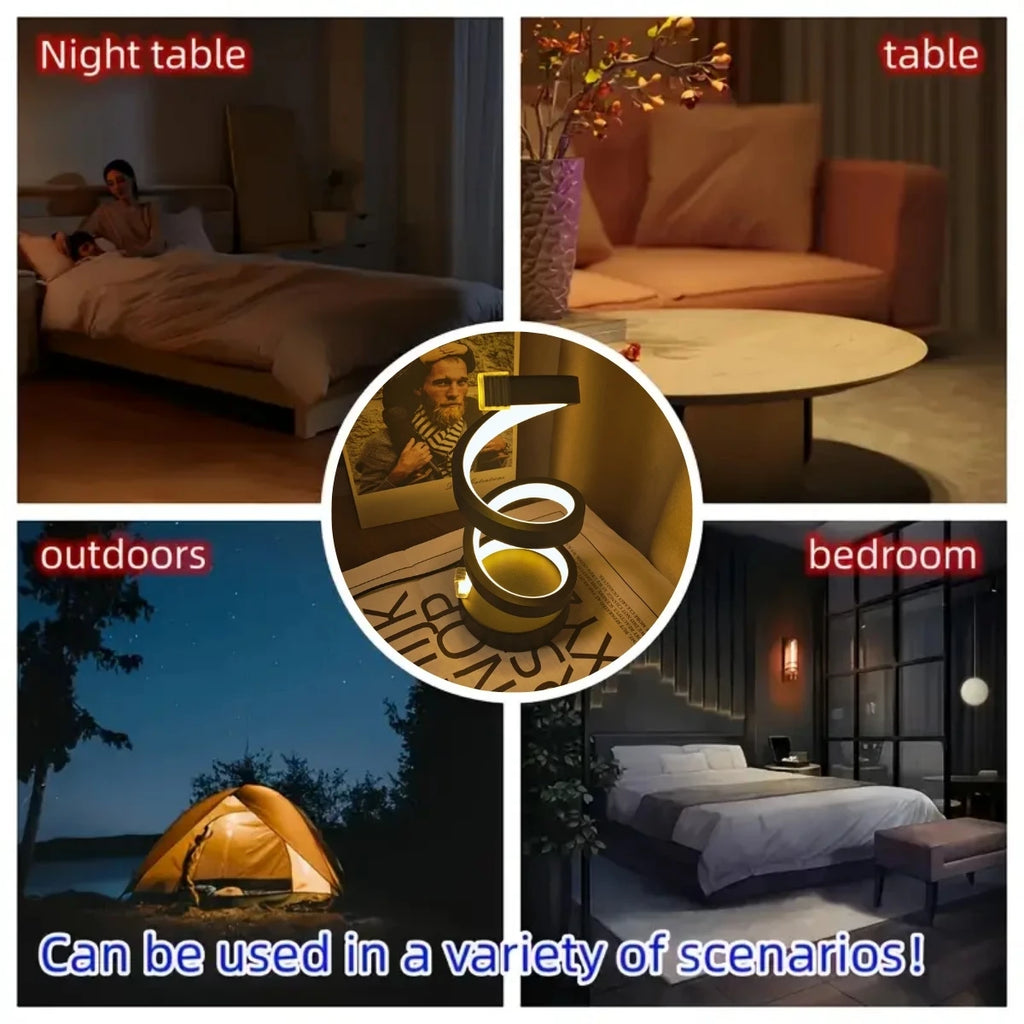 Modern Spiral Table Lamp