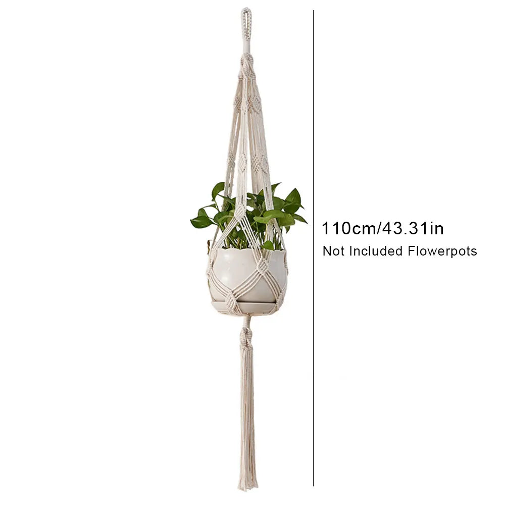 Boho Macramé Hanging Plant Holder