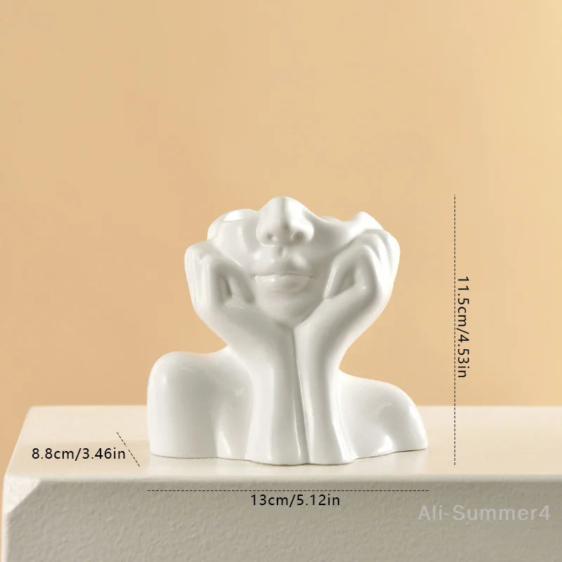 Nordic Art Girl Flower Vase