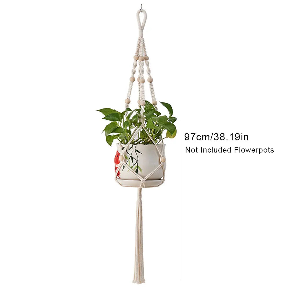 Boho Macramé Hanging Plant Holder