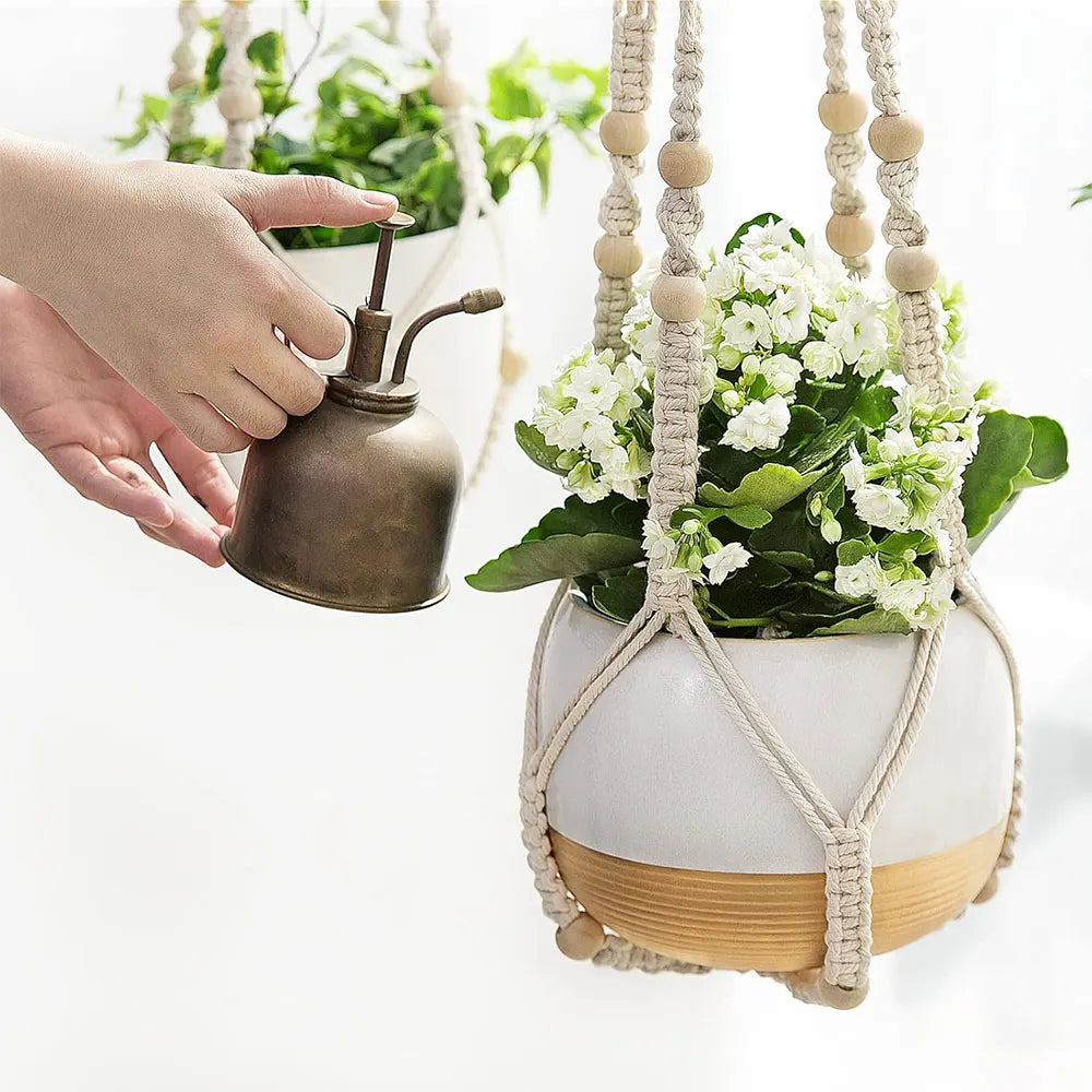 Boho Macramé Hanging Plant Holder