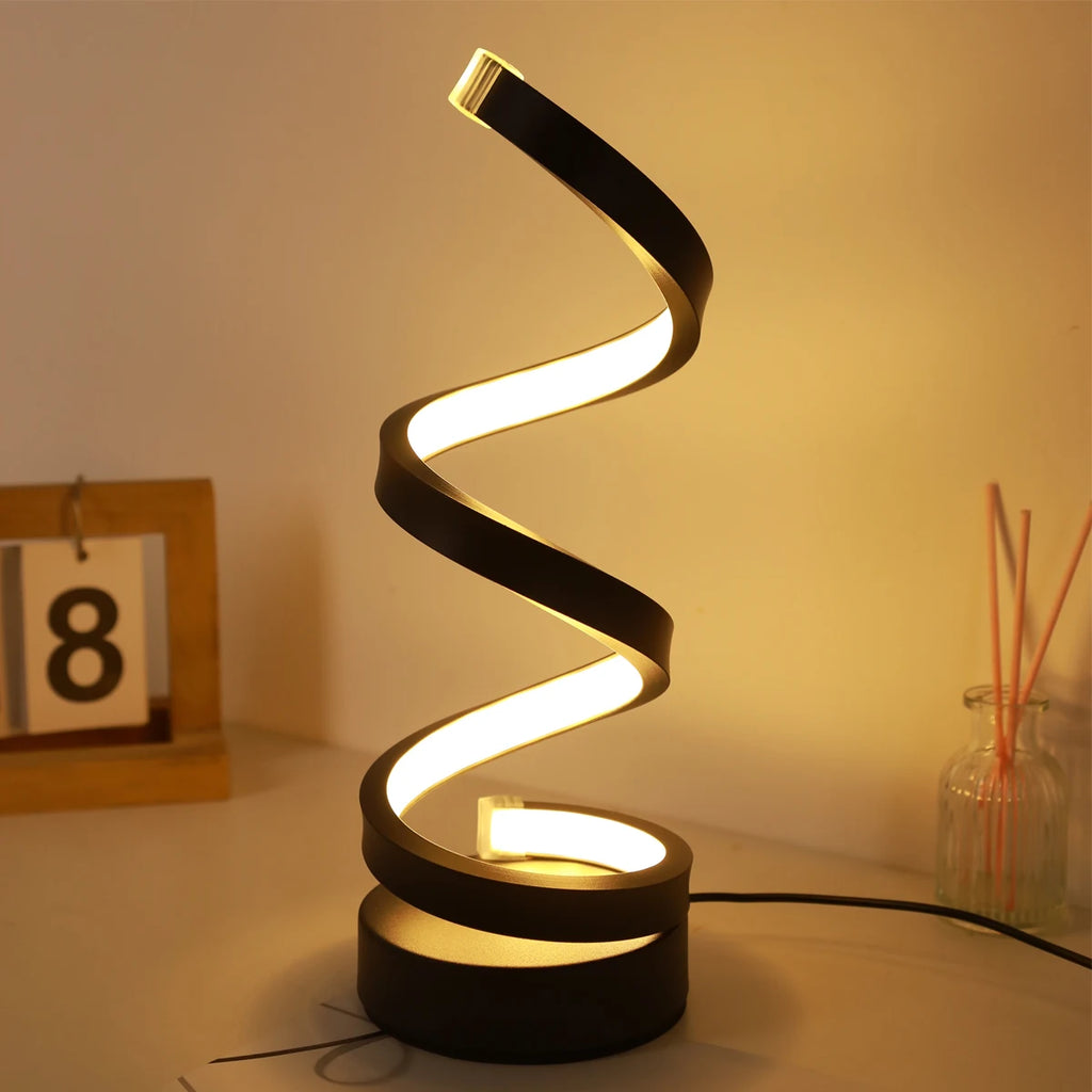 Modern Spiral Table Lamp