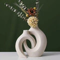 Nordic White Ceramic Vase Set
