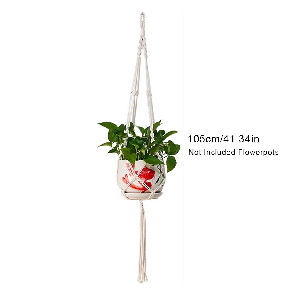 Boho Macramé Hanging Plant Holder